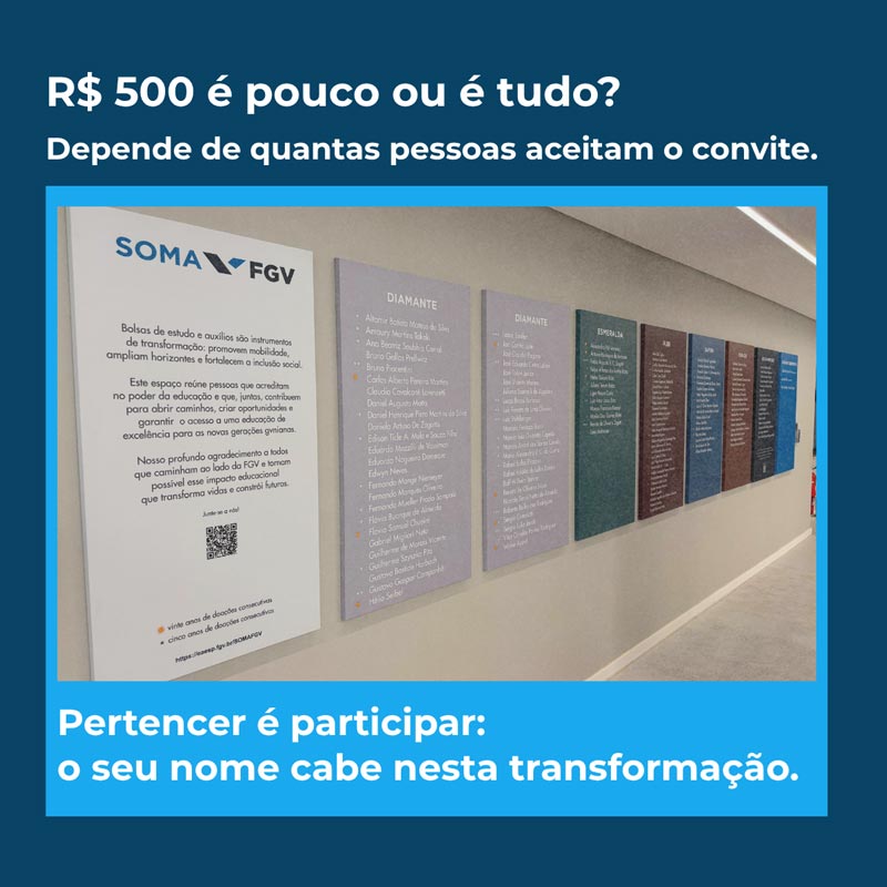 Uma contribuição de R$ 500 pode transformar uma trajetória